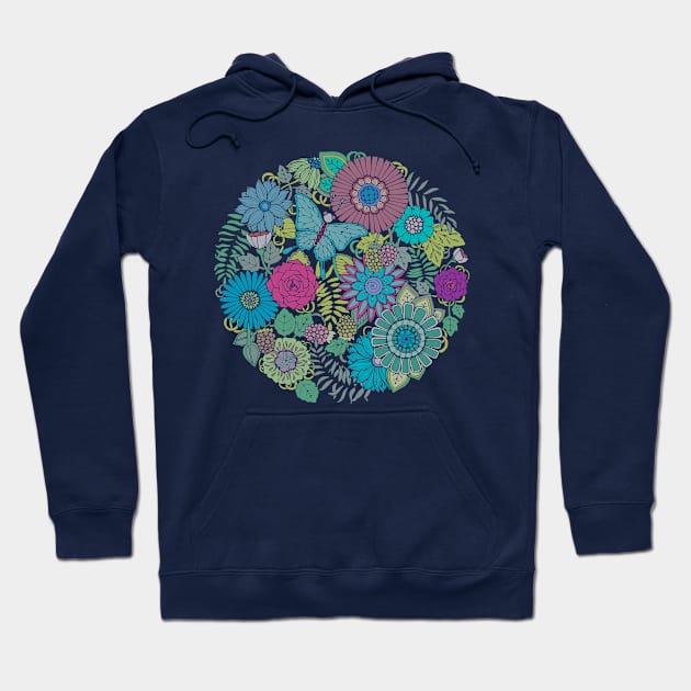 Pretty Floral Art Hoodie by AlondraHanley